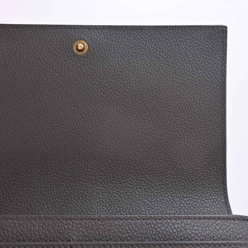 SAINT LAURENT Saint Laurent leather folio long wallet gray ladies - Picture 9 of 10